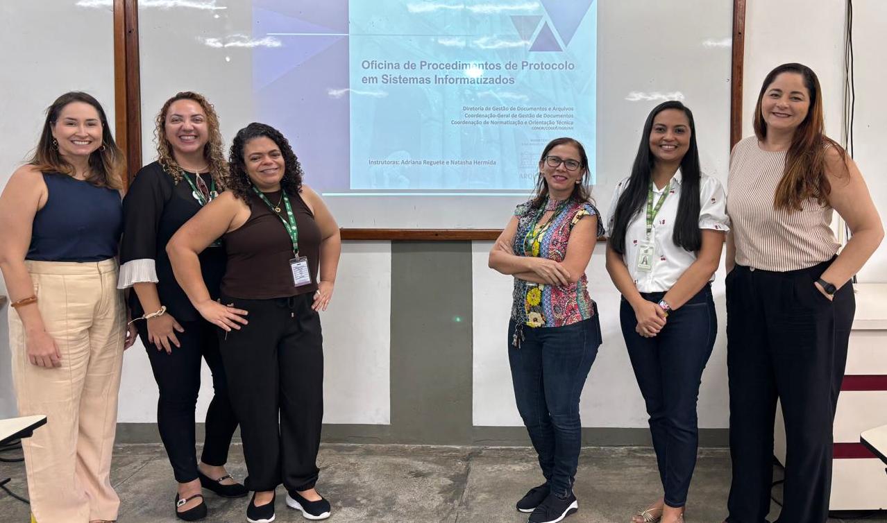 Equipe do Arquivo Central e Protocolo Geral da UFAM participaram da Oficina de Protocolo em Sistemas Informatizados em Manaus